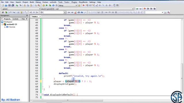 TIC TAC TOE GAME IN C PROGRAMMING || MINI PROJECT IN C || PART # 2 - Must Watch