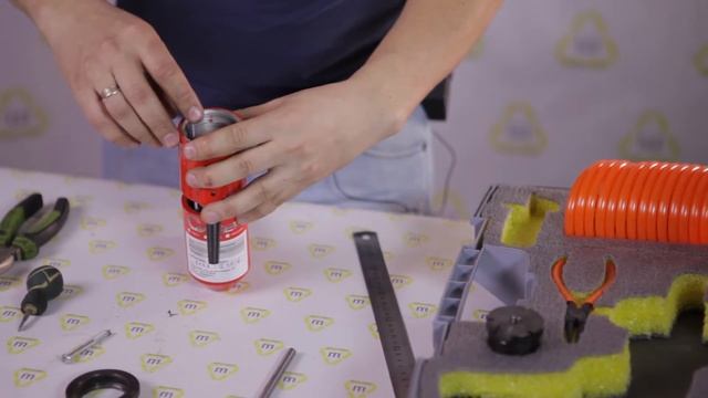 Как собрать пистолет ПШ-8 для работы с ремонтными шипами? смотреть онлайн