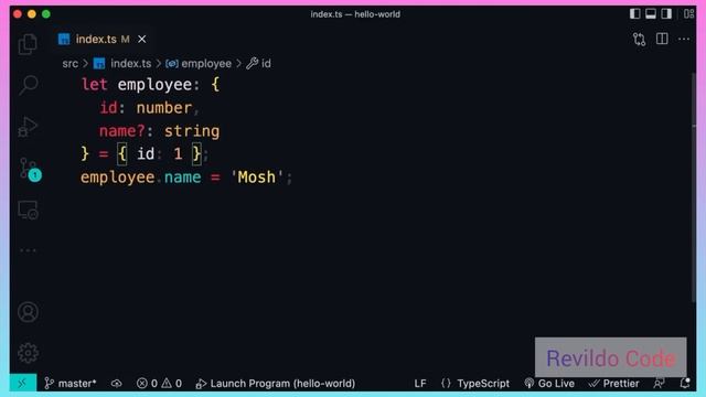 Objects in typescript | Typescript course | Full tutorial for beginners | #revildo_code