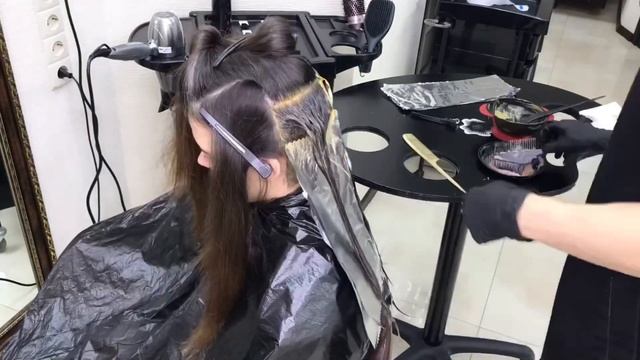 Седина. Закрашиваем в шоколадный оттенок органическим красителем NATULIQUE смотреть онлайн