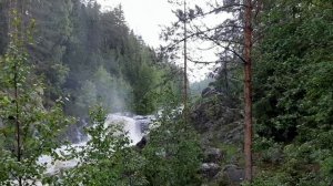 Карелия - водопад Кивач