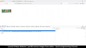 #85 Laravel 8 News Website | Extract images from editor | Quick programming tutorial