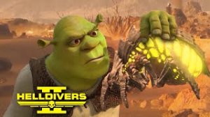 Shrek in Helldivers 2