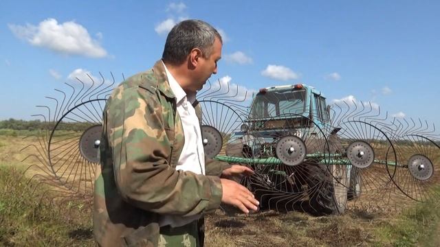 Ворошение, сгребание ГВК. Сенокос 2019.  Палатки на лужке.1 часть. смотреть онлайн