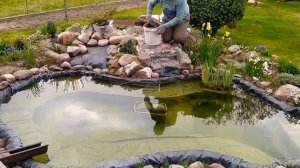 Дачный ПРУД С ВОДОПАДОМ