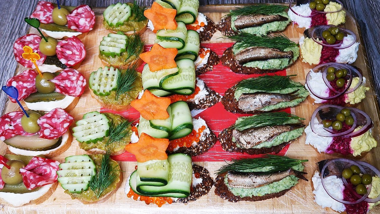 ТОП 5 Вкуснейших и Красивейших Бутербродов для Вашего Новогоднего Стола. Готовьте и Удивляйте Гостей смотреть онлайн