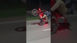 Сгорел питбайк, файр шоу, стант на мотоциклах
