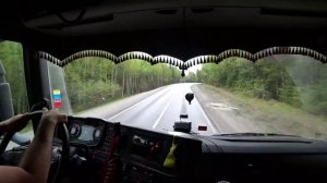 Перевал Култук. Весь перевал на фуре за 9 минут.