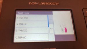 Replace Toner setting on Brother printer DCP-L3550CDW