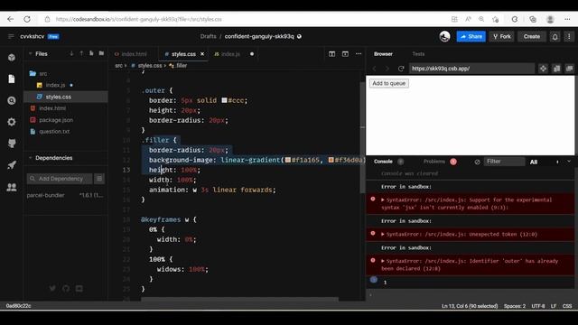 Progress bar with Queue | JavaScript interview question