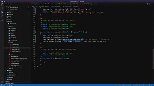Curso Laravel 8 - Construyendo un Blog - Edición Post - Video 27 смотреть онлайн