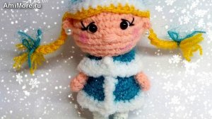 Амигуруми: схема Снегурочки. Игрушки вязаные крючком - Free crochet patterns.