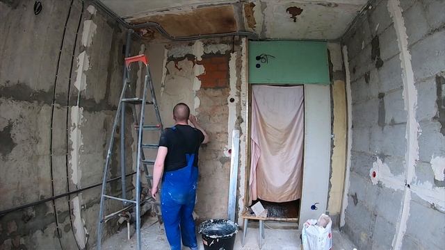 3 этап.Штукатурка стен смотреть онлайн