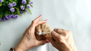 Как сделать игольницу из мешковины Игольница гриб из мешковины своими руками\Master diy