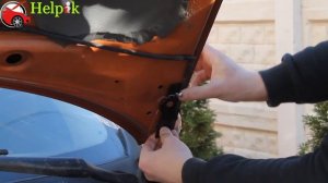 Установка упоров капота (амортизаторов) на Chevrolet Aveo t250 / ZAZ Vida (www.upora.net)