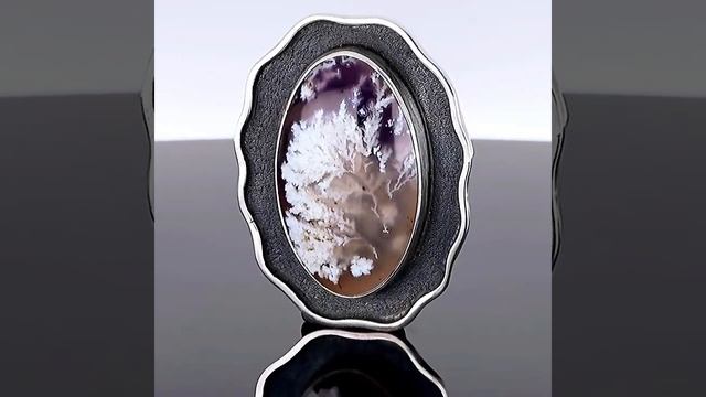 Одним выстрелом двух зайцев. Кулон-брошь. Дендроагат. #авторскиеукрашения #агат #серебро #кулон смотреть онлайн