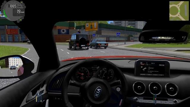 City Car Driving - Kia Stinger normal driving смотреть онлайн