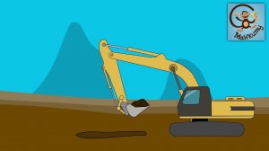 Мультик про машинки на английском языке. Строим дом, строительная техника. МанкиМульт