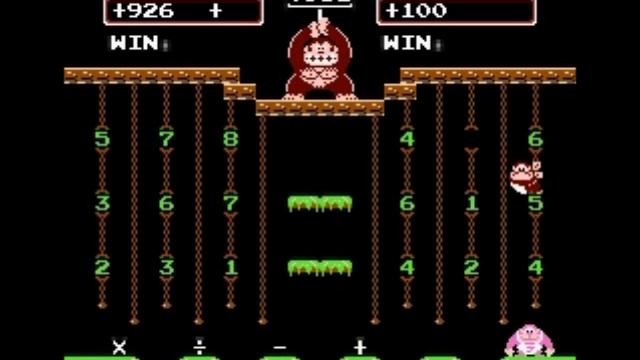 Let's Play Donkey Kong Jr. Math (NES) With Nintendo Legend смотреть онлайн