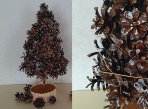 DIY: новогодняя ёлочка из шишек?