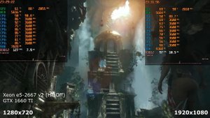 Xeon e5-2667 v2 и GTX 1660TI Rise Of The Tomb Raider @ Ultra