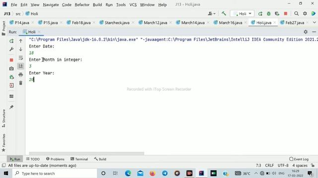 Wishing you all Happy holi | star pattern program  |Java|star pattern logic| java tutorial in hindi