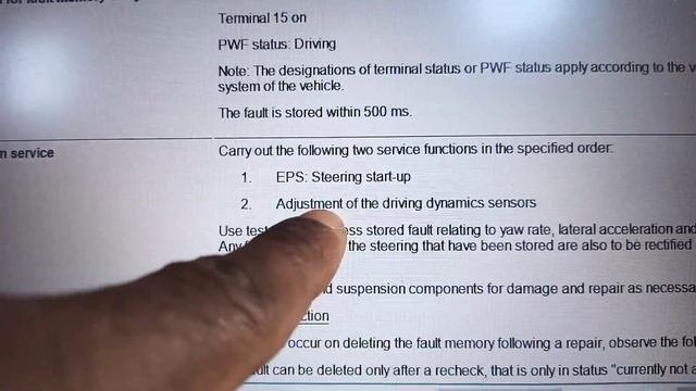 BMW G30 Used EPS Programming , EPS Startup And DSC  Adjustment Dynamic Sensors