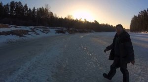 Зимняя - Весенняя рыбалка на р. Луга .Ловим щуку на жерлицы. 2022г.