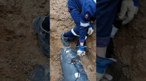 Термитная сварка на трубопроводе