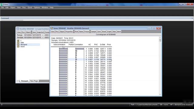 التنبؤ  باستخدام نموذج الاريما -    ARIMA model using EView смотреть онлайн