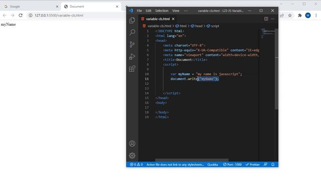 01-How To Use Variables In Javascript