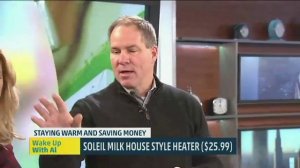 Crane's Drop Humidifier & Fireplace Heater make the Weather Channel 1-15-2015