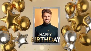 Слайд-шоу "Золотое" (поздравление, видео из фото). Пример, монтаж видео на заказ.