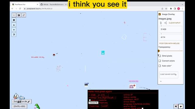 Tutorial for pixelplanet bot-cheat (English) смотреть онлайн