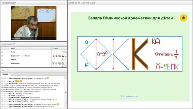Говоров В.И. - Зачала ведической арифметики, 2 занятие смотреть онлайн