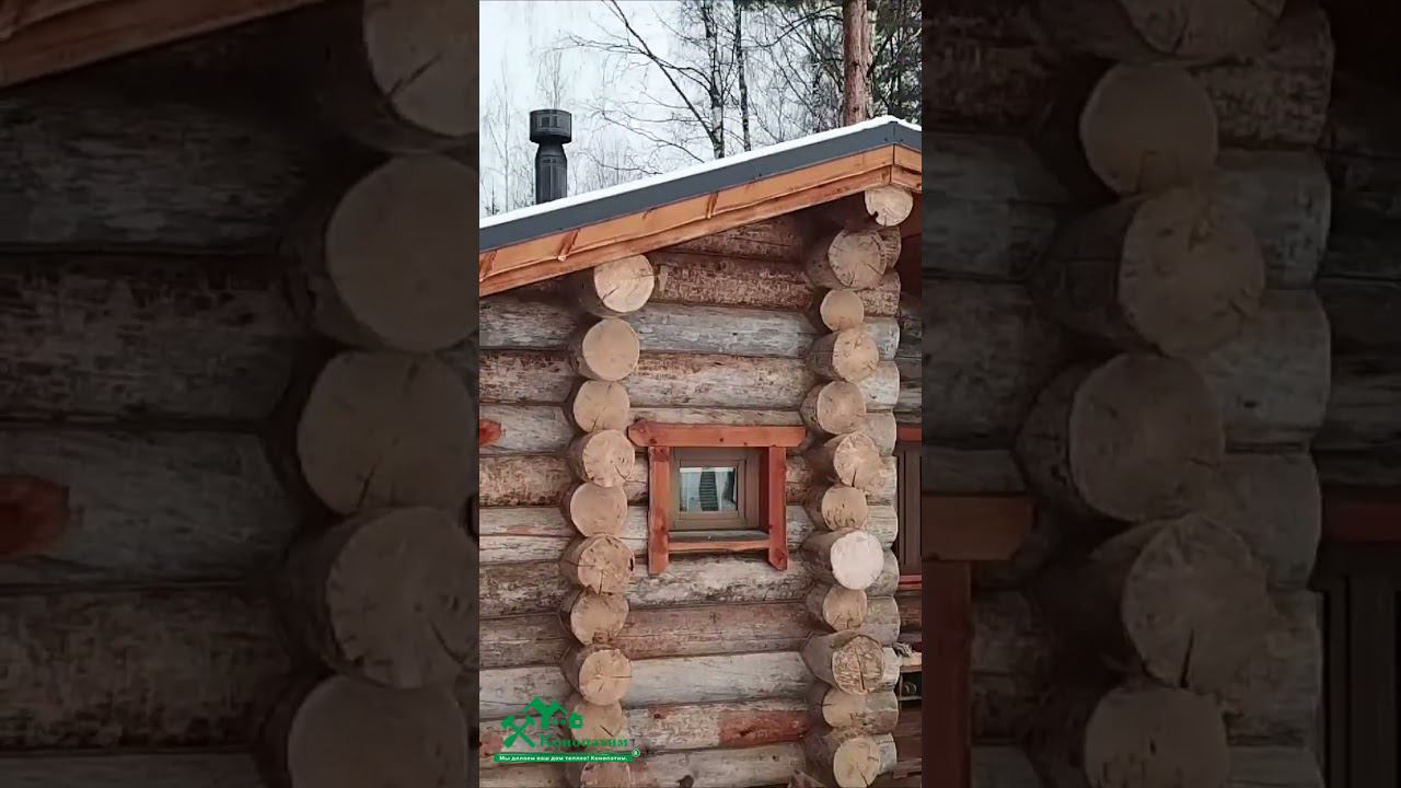 Конопатим кело зимой! Вспоминаем снег, холод в теплой проконопаченной бане из карельского сухарника!