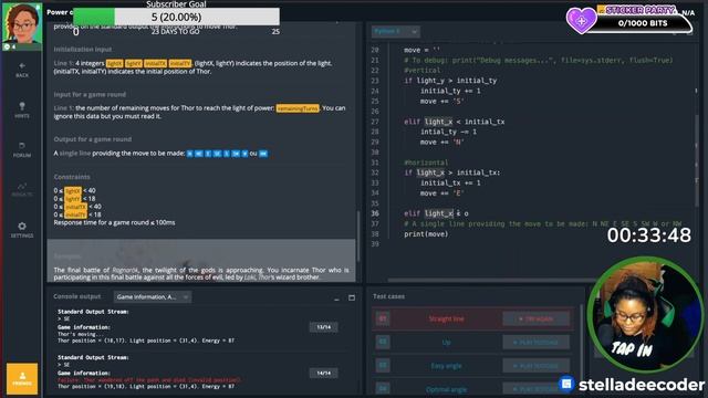 [Python] |Power of Thor: Episode 1 | CodinGame Solution