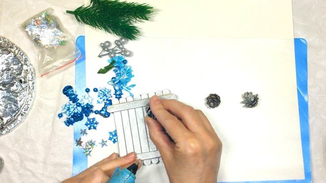 Не выбрасывайте палочки от мороженного. Делаем новогодние шкатулки из деревянных палочек. смотреть онлайн