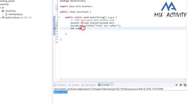 How to take user input in java in Urdu/Hindi | Mix Activities | Java | user input смотреть онлайн