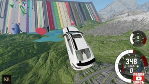 BeamNG Drive Невероятный прыжок на автомобиле! (Mercedes AMG GT63 S) Мод патруль!