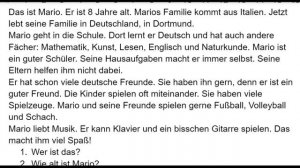 Das ist Mario | Kurze Geschichten auf Deutsch | Маленькие истории на немецком