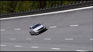 All New Mercedes CL 63 AMG V8 2011 Driving on Race Track