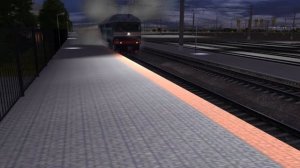 Отправление "Красной стрелы" Москва - С-Петербург со станции Волховстрой 1 #trainz12 (см. оп.)