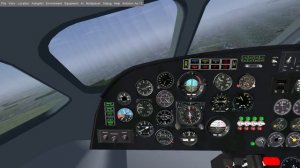 FlightGear An-12 over Ferihegy