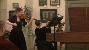 Marina Katarzhnova and Olga Martynova  I.S.Bach   Adagio for Violin and Klavier from Sonata c moll