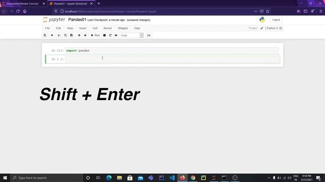 Python Pandas Tutorial 02 - Installing and Import Pandas Module | Indian Programmer