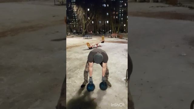 Покуражились поздним вечером с нашим Русско - французским другом Михаилом после силовой тренировки