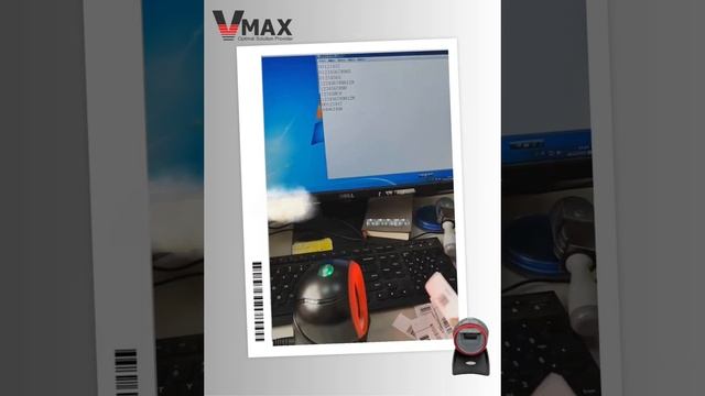 VMAX 2D Omni Directional Platform Barcode Scanner Performance Display