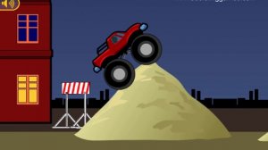 Game Play Red Monster Truck Destroyer All Levels Complete