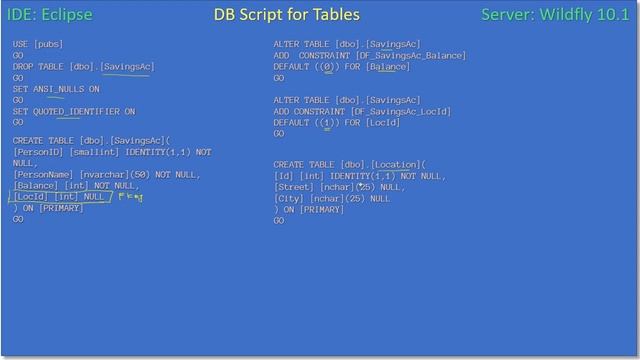 JPA Entiry 1 to 1 | Part 2 - DB Schema | JavaEE EJB JPA Tutorials #33
